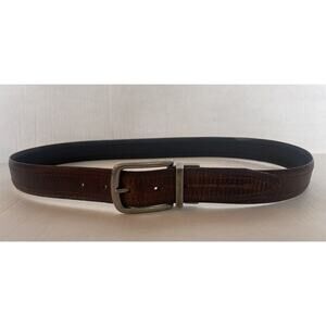 Columbia Mens Two-In-One Reversible Belt 36/90 Genuine Leather Brown Black
